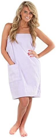 Veami Women's Spa Wrap Towel with Snap Closure
