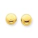 14k Pretty Gold Polished Half Ball Post Earrings title=