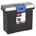 Office Products : Rubbermaid 84517 Simplifile Plus Personal File Keeper, 7-1/2w x 14-7/8d x 11-5/8h, Black/Silver