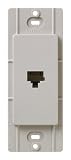 Lutron SC-PJ-TP Satin Colors Phone Jack, Taupe