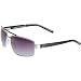 A|X Square Logo Aviator Sunglasses - Armani Exchange Men's Full Rim Sports Eyewear w/ Free B&F Heart Sticker Bundle - Palladium Black/Gray Shaded