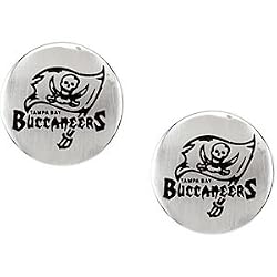 Stainless Steel Tampa Bay Buccaneers Logo Stud Earrings