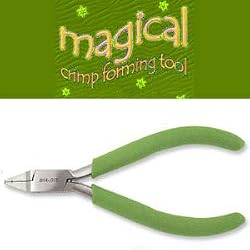 Beadsmith Magical Bead Crimper, 5-Inch, Green Handle