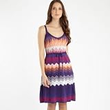 Red Herring-Purple zig zag knitted dress-12