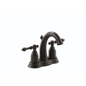 Kohler K 13490 4 2BZ Kelston 4 Inch Centerset Lavatory Faucet, Oil Rubbed Bronze Kohler K 13490 4 2BZ Kelston 4 Inch Centerset Lavatory Faucet, Oil Rubbed Bronze