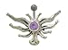 Sterling Silver Wings Like Design Belly Button title=