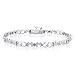Diamond Accented Hearts & Mom Bracelet in Sterling Silver - Size 7.5"