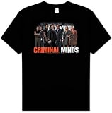 Criminal Minds TV Show THE BRAIN TRUST Adult Black T-shirt