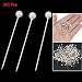 340Pcs White Round Headed Faux Pearl Corsage Decorative Pins