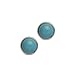 Button Turquoise Earrings