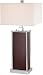 Briar Chrome Dark Walnut Table Lamp