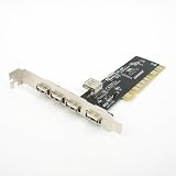 4+1 Port USB 2.0 PCI Desktop Card - VIA Chip Set