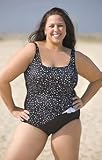 Longitude Dot Darling Plus Size Swimsuit - Women's Swimwear Plus Size Swimsuits