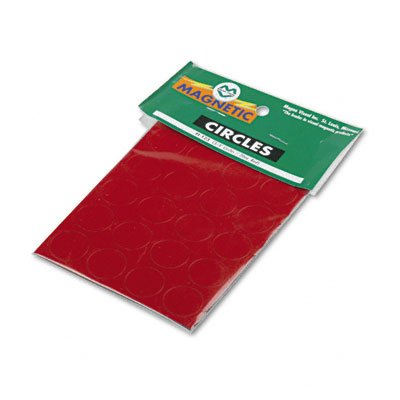 Magnetic Board Magnets, Circles, 3/4, Red, 20/Set MAVFI123