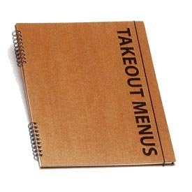 Take Out Menu Organizer