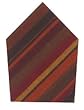 Durable Flat Weave 100% Cotton Orange and Brown Striped Napkins 22x22 Inches Set of Six