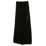 Cotton Acrylic Rib Scarf - Black W31S34D Cotton Acrylic Rib Scarf - Black W31S34D