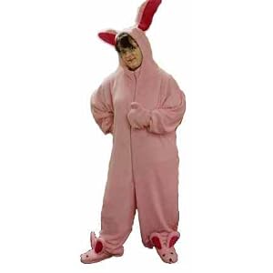 A Christmas Story Bunny Suit Pajamas Halloween Costume from Aunt Clara