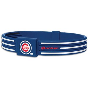 Cubs Phiten Titanium Bracelet X30 ( sz. L, Chicago Cubs : Cubs )