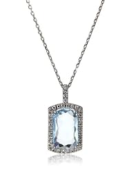 Suzanne Kalan "The Classics" Barrel Blue Topaz Necklace