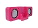 greymobiles iPod HOT PINK Stereo Portable Speakers WITH FREE PINK MAINS ADAPTER i Pod Nano 2G 3G 1GB/2GB/4GB/8GB Video Classic 30GB/60GB/80GB/160GB Touch 8GB/16GB Mini Photo Color Shuffle