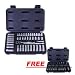 Advanced Tool Design Model ATD-1200 44 Piece 1/4" Drive Chrome Socket Set, SAE and Metric In Blow Molded Case