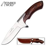 Timber Wolf Blazin' Bowie Knife