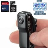 Worlds Smallest High Resolution Mini Video Camcorder (DVR) + 2GB SanDisk microSD Mobile Memory Kit