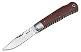 New Boker Plus Elegance Lockback Bubinga Traditional Versatile Pocket Knife Smooth Blade Action