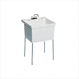 Fiberglass Laundry Sink in White