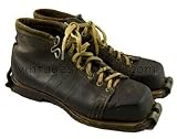 Vintage Ski Boots - 1940s Sandler - Cubco Binding Plates