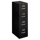 HONH414PP - 4-Drawer Letter File, Vertical, 15x22x48-3/4, Black