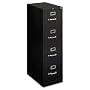 HONH414PP - 4-Drawer Letter File, Vertical, 15x22x48-3/4, Black