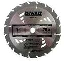 DeWalt DW3182 Series 20 8-1/4-Inch 24 Tooth ATB Framing Saw Blade with 5/8-Inch Arbor