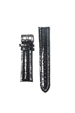 18mm Black Genuine Crocodile Watchband From Italy Breitling Style