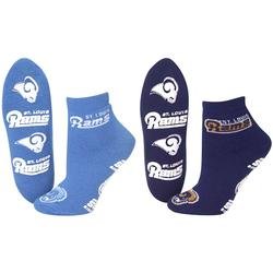 Buy For Bare Feet St. Louis Rams Ladies Slipper Socks (2 Pack) - St.Louis Rams Medium