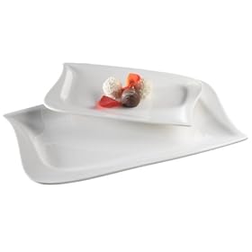 Verso La Musica 922228 Set 2 piatti da portata rettangolari, 23 e 33 cm Verso La Musica 922228 Set 2 piatti da portata rettangolari, 23 e 33 cm