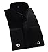 ZERDSKY Men's Slim Fit Solid Color 100% Cotton French Cuff Dress Shirt(Cufflinks Included)