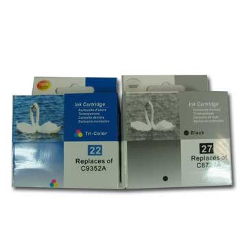 Remanufacutured INK Cartridge for HP 22+27 OFFICEJET 5610 PRINTER {B+C}