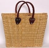 Moroccan Straw Summer Beach / Shopper / Tote Bag