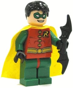  Lego Robin Minifigure with Batarang