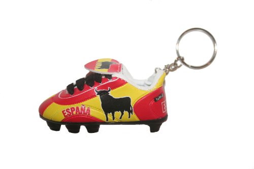 Spain Espana BULL Soccer Shoe Cleat Keychain . High Quality .. New
