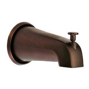 Danze D606225RB 5-1/2-Inch Wall Mount Tub Spout with Diverter, Oil Rubbed Bronze