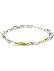 GURHAN "Wheat" Silver with High Karat Gold Accents Bracelet