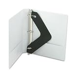 Wilson Jones 38514W - Heavy-Duty D-Ring Vinyl View Binder, 1 Capacity, White-WLJ38514W