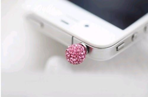 Poposh 4x Color Ball 3.5mm Crystal Anti Dust Plug Bling Earphone Jack Glitter Diamond Rhinestone Headphone Port Stopper Caps For iPhone 3 3G 3GS 4 4GS 4S/iPad 1 2 3 /Ipad mini/ Samsung Galaxy Tab 10.1 P7500 P5110 /Samsung Galaxy Note 10.1/ Samsung Galaxy Tab 7.0 P3110 P6100 P1000/10.1 Supertab, epad,apad, samsung galaxy S2 i9100 i9220 S3 I9300 ,S4 I9500, tab n7000/ HTC sensation XL, DESIRE HD ONE X ,LG P880,Nokia Lumia ,Blackberry ,etc uiversal (Union Jack Style) Silver Pink, Dark Blue, Baby Blue