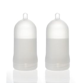 Adiri BPA Free Natural Nurser Ultimate Bottle Stage 1 White, Slow Flow (0-3 months) - 2 Pack