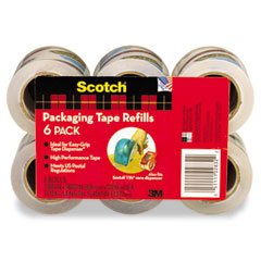 3Mcommercl Refill Rolls For Dp-1000 Easy Grip Tape Dispenser, 1.88 X 25 Yds, 6 Rolls/Pack