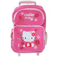Sanrio Hello Kitty Rolling Backpack : Full size School bag by Sanrio