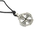 Padstow Cross Pewter Pendant with Adjustable Cord Necklace